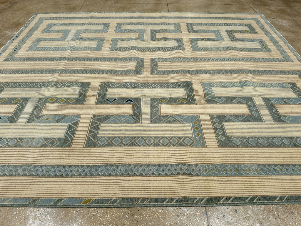 Modern African Tuareg Inspired Turkish Khotan Large Room Size Carpet, No.33646 - Galerie Shabab