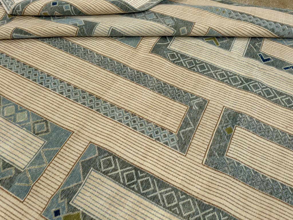 Modern African Tuareg Inspired Turkish Khotan Large Room Size Carpet, No.33646 - Galerie Shabab
