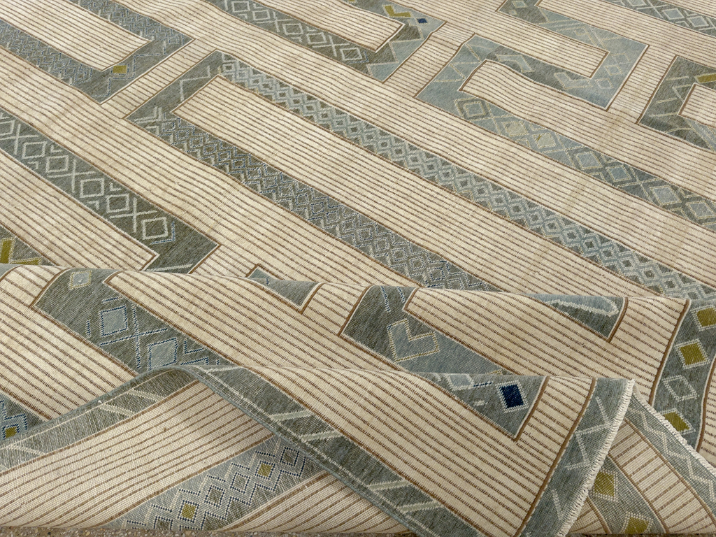 African Tuareg Inspired Turkish Khotan Room Size Carpet, No.33647 - Galerie Shabab