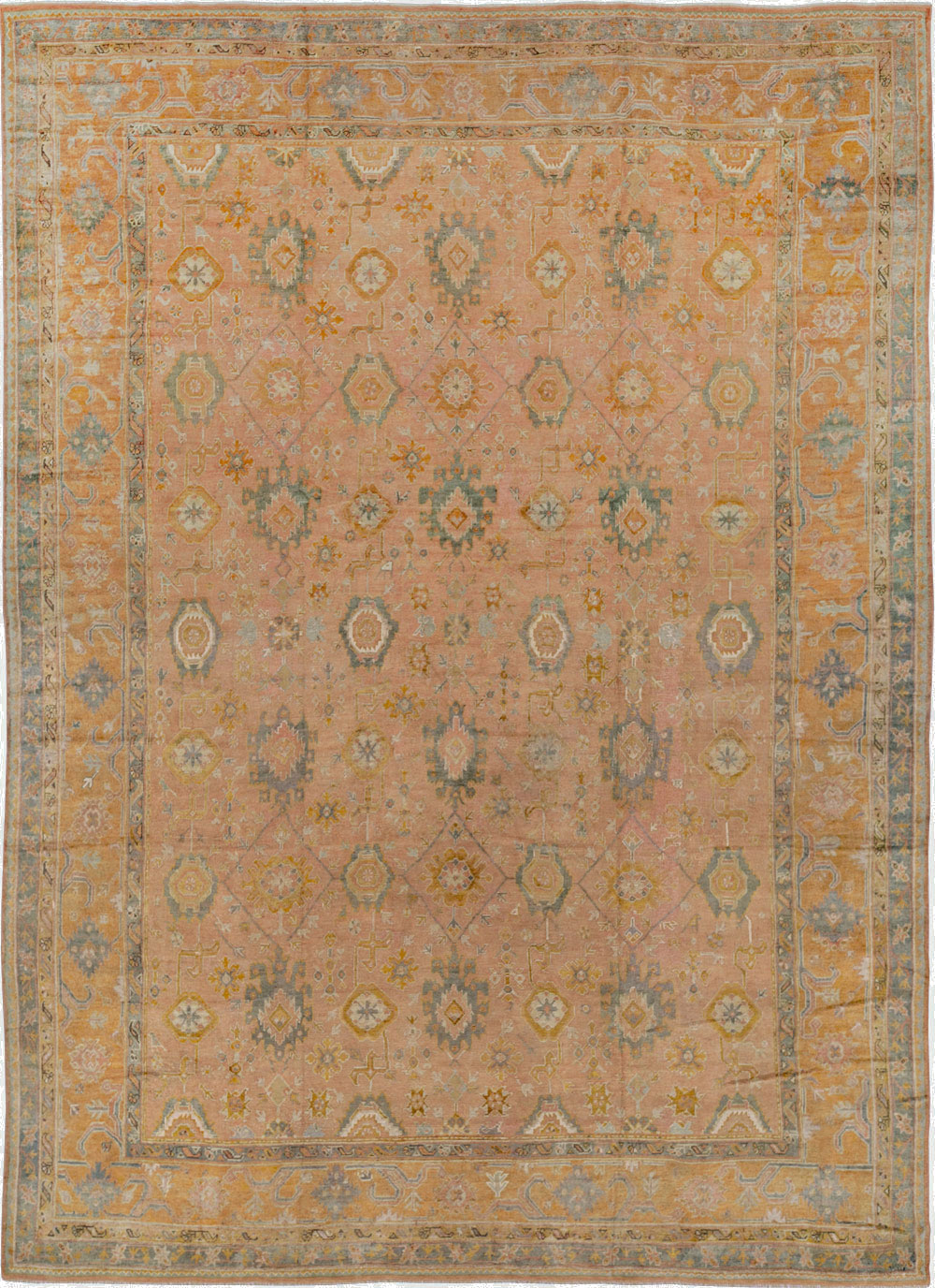 Antique Turkish Oushak Oversize Carpet, No.33651 - Galerie Shabab