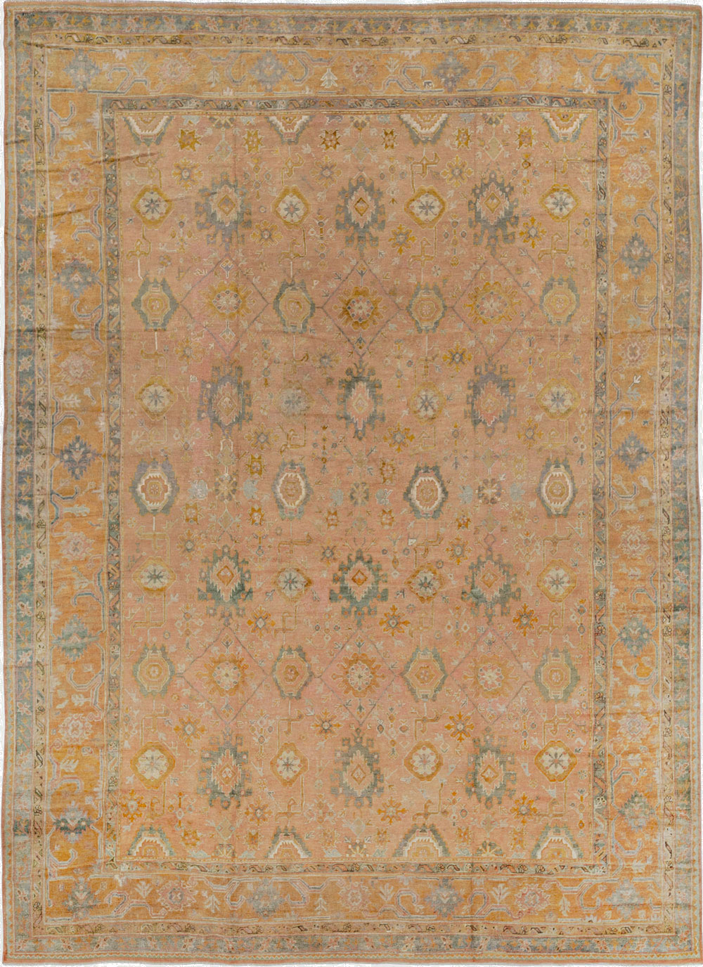 Antique Turkish Oushak Oversize Carpet, No.33651 - Galerie Shabab
