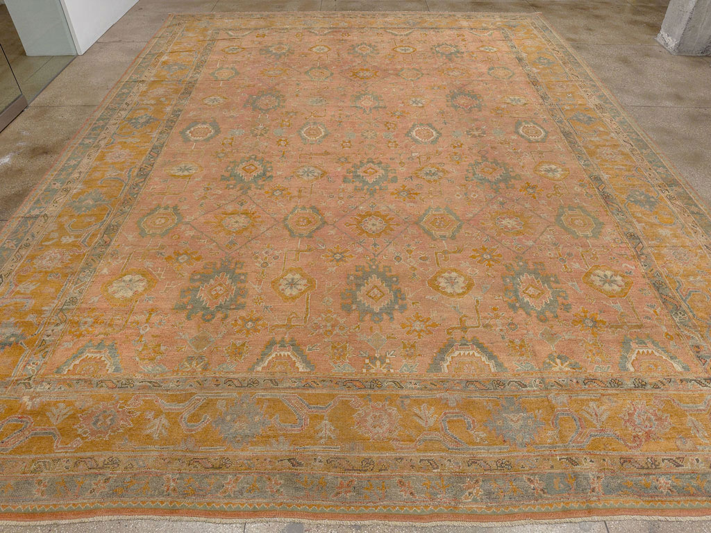 Antique Turkish Oushak Oversize Carpet, No.33651 - Galerie Shabab