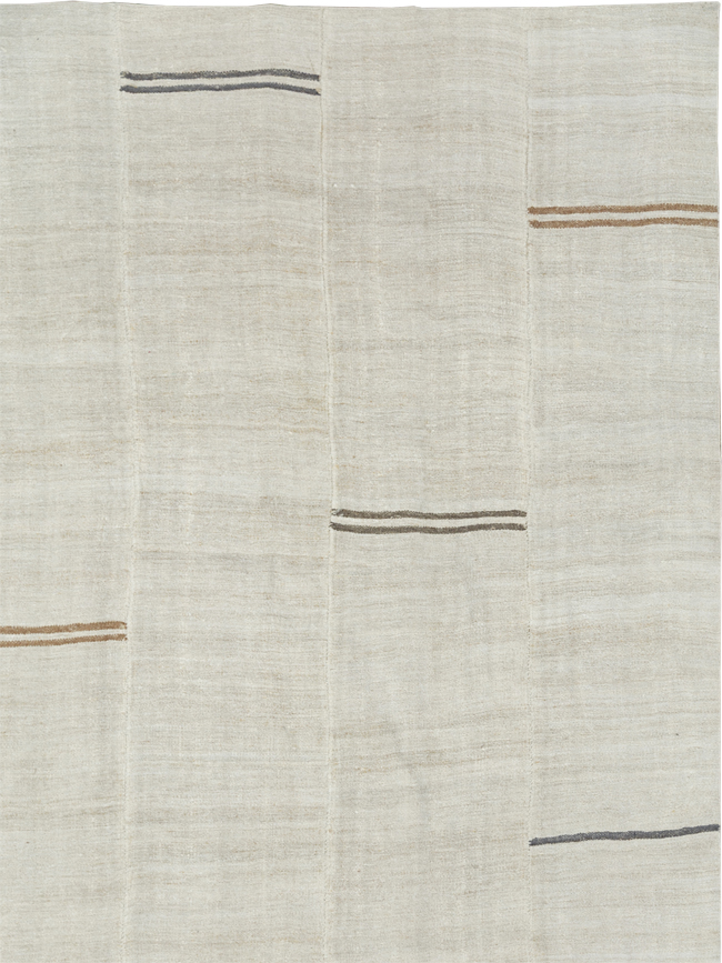 Vintage Turkish Flatweave Kilim Large Carpet, No.33654 - Galerie Shabab