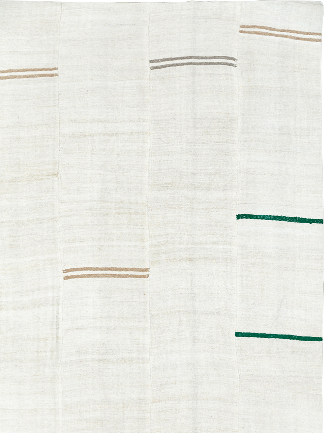 Vintage Turkish Flatweave Kilim Large Carpet, No.33654 - Galerie Shabab