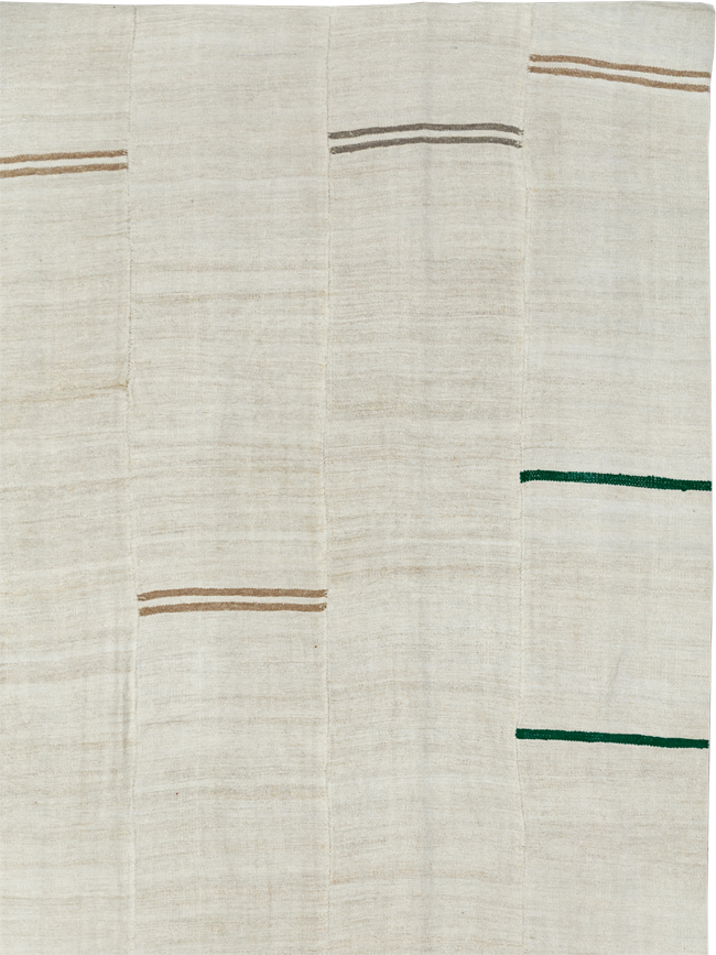 Vintage Turkish Flatweave Kilim Large Carpet, No.33654 - Galerie Shabab