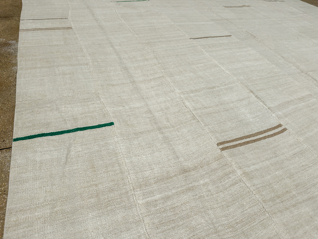 Vintage Turkish Flatweave Kilim Large Carpet, No.33654 - Galerie Shabab