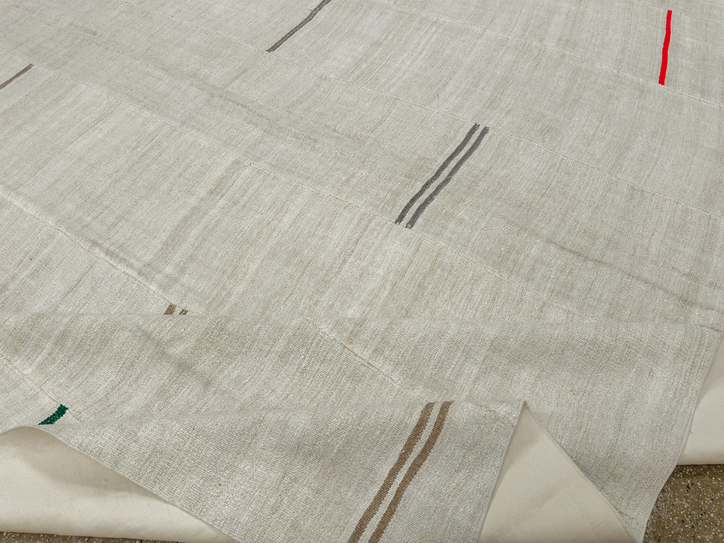 Vintage Turkish Flatweave Kilim Large Carpet, No.33654 - Galerie Shabab