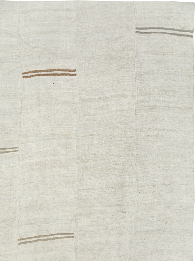 Vintage Turkish Flatweave Kilim Large Carpet, No.33655 - Galerie Shabab