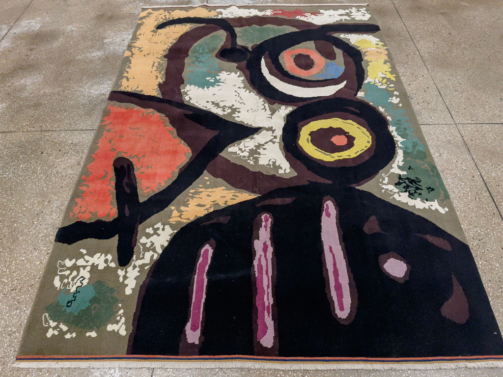 Modern Turkish Art Deco Accent Rug, No.33660 - Galerie Shabab