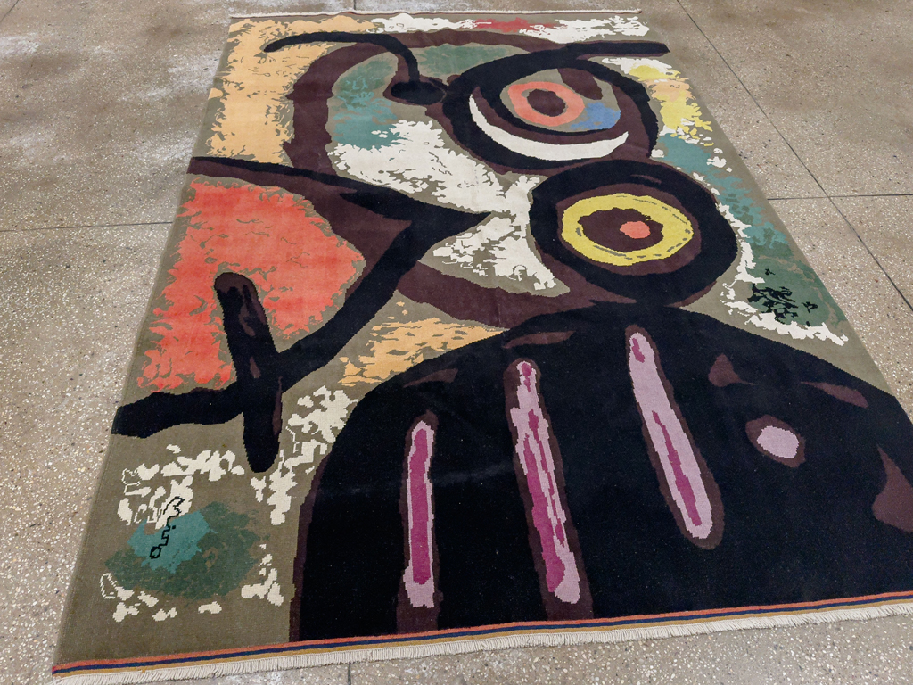 Modern Turkish Art Deco Accent Rug, No.33660 - Galerie Shabab