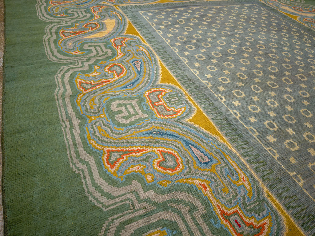 Antique Irish Donegal Room Size Carpet, No.33680 - Galerie Shabab