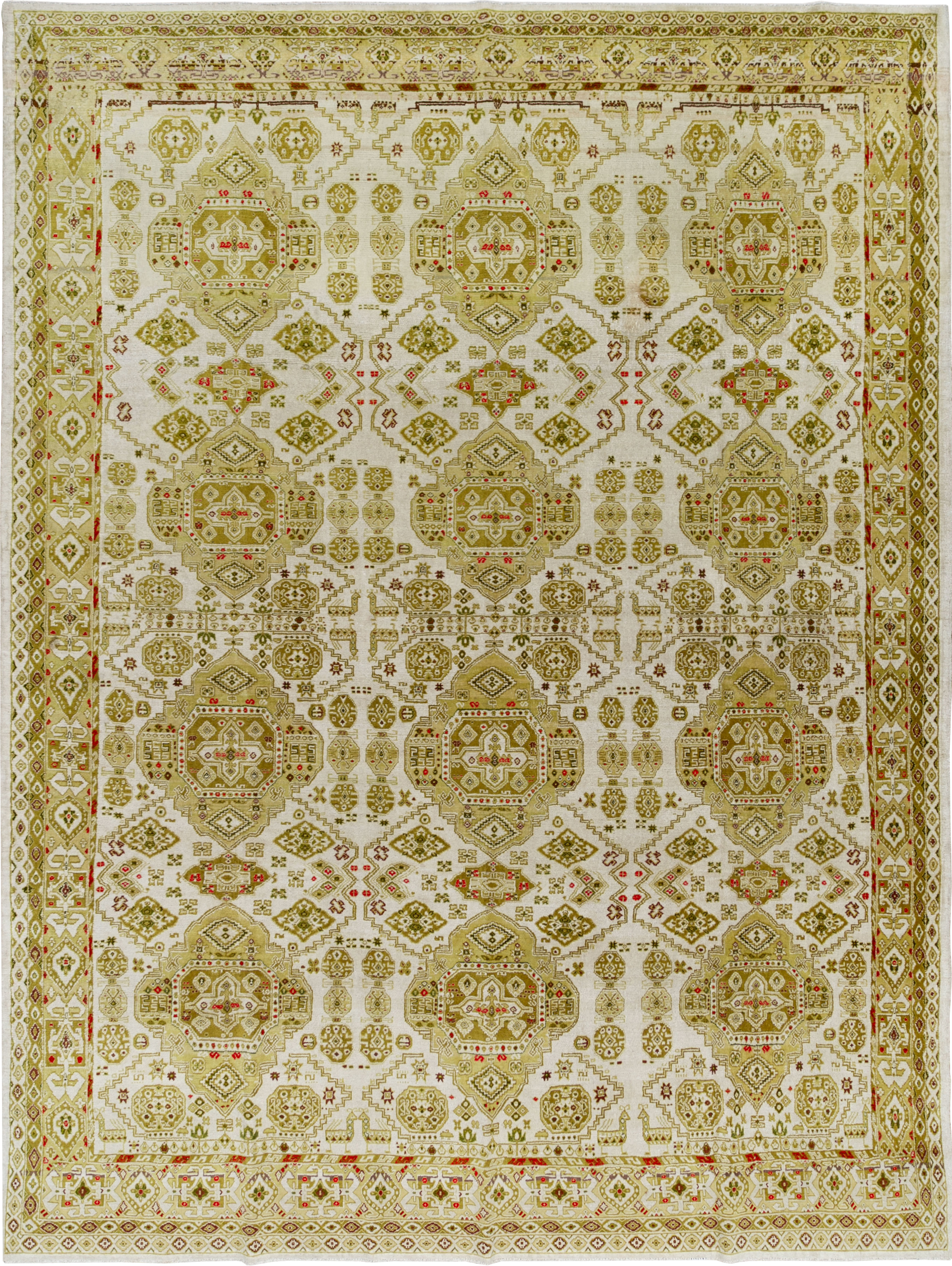 Vintage Turkish Anatolian Room Size Carpet, No.33681 - Galerie Shabab