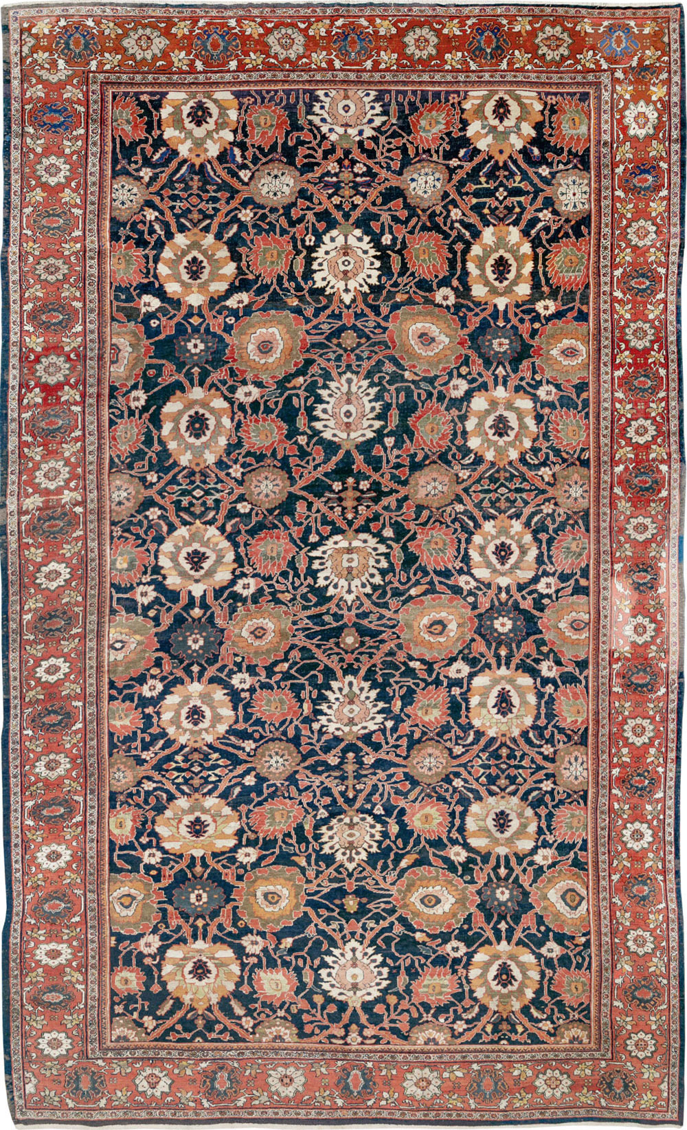 Antique Persian Mahal Oversize Carpet, No.33689 - Galerie Shabab