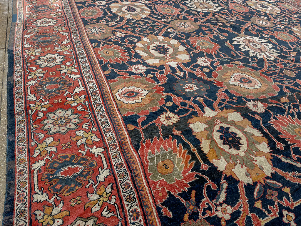 Antique Persian Mahal Oversize Carpet, No.33689 - Galerie Shabab