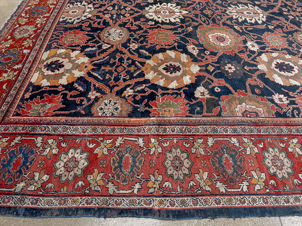 Antique Persian Mahal Oversize Carpet, No.33689 - Galerie Shabab