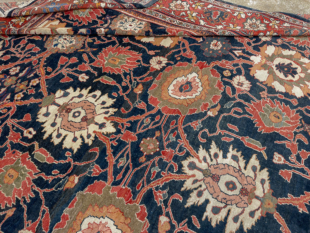 Antique Persian Mahal Oversize Carpet, No.33689 - Galerie Shabab