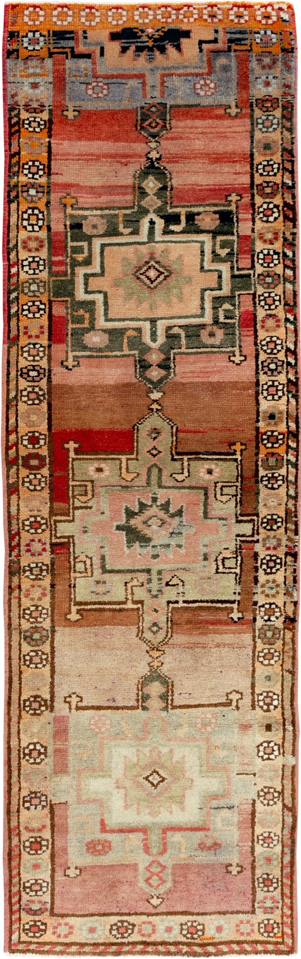 Vintage Turkish Anatolian Runner, No.33693 - Galerie Shabab