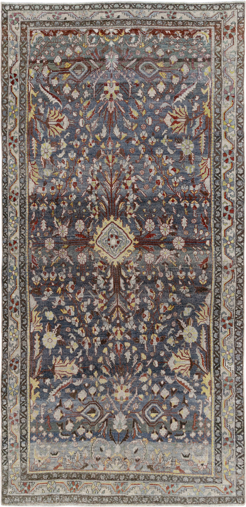 Antique Persian Mahal Gallery Carpet, No.33709 - Galerie Shabab