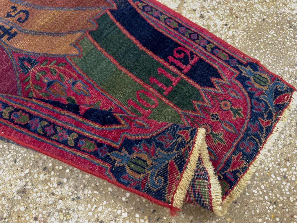 Antique Persian Yazd Sampler Rug, No.33713 - Galerie Shabab