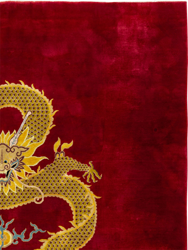Vintage Chinese Art Deco Room Size Carpet, No.33714 - Galerie Shabab