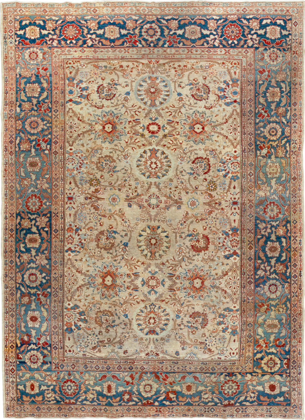 Antique Persian Sultanabad Room Size Carpet, No.33715 - Galerie Shabab