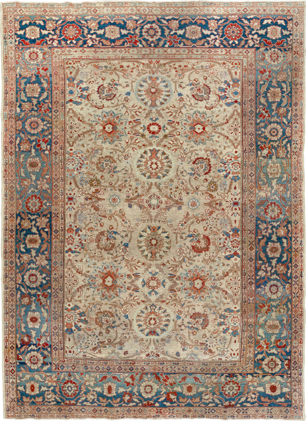 Antique Persian Sultanabad Room Size Carpet, No.33715 - Galerie Shabab