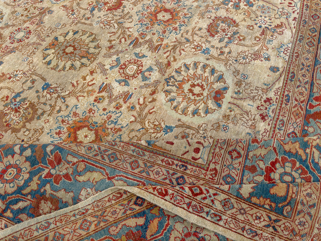 Antique Persian Sultanabad Room Size Carpet, No.33715 - Galerie Shabab