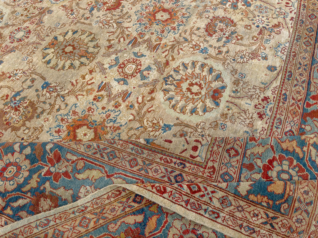 Antique Persian Sultanabad Room Size Carpet, No.33715 - Galerie Shabab