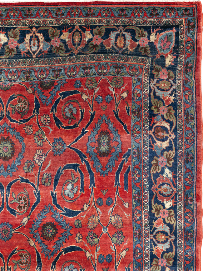 Antique Persian Bidjar Room Size Carpet, No.33716 - Galerie Shabab