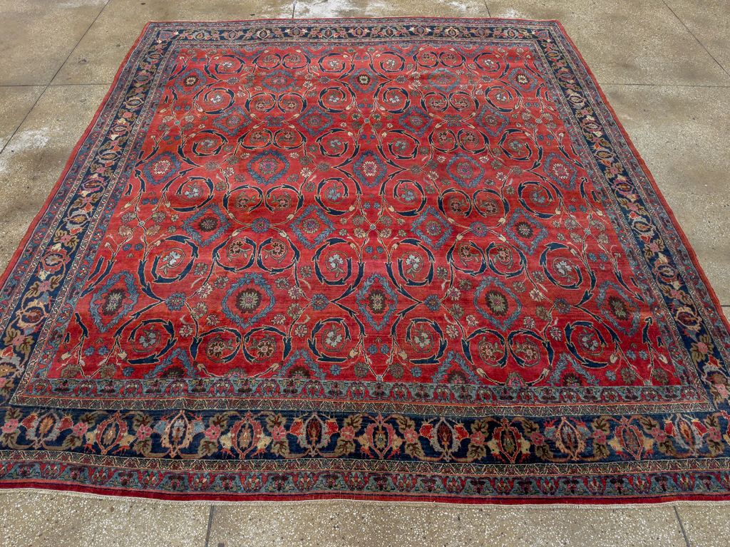 Antique Persian Bidjar Room Size Carpet, No.33716 - Galerie Shabab