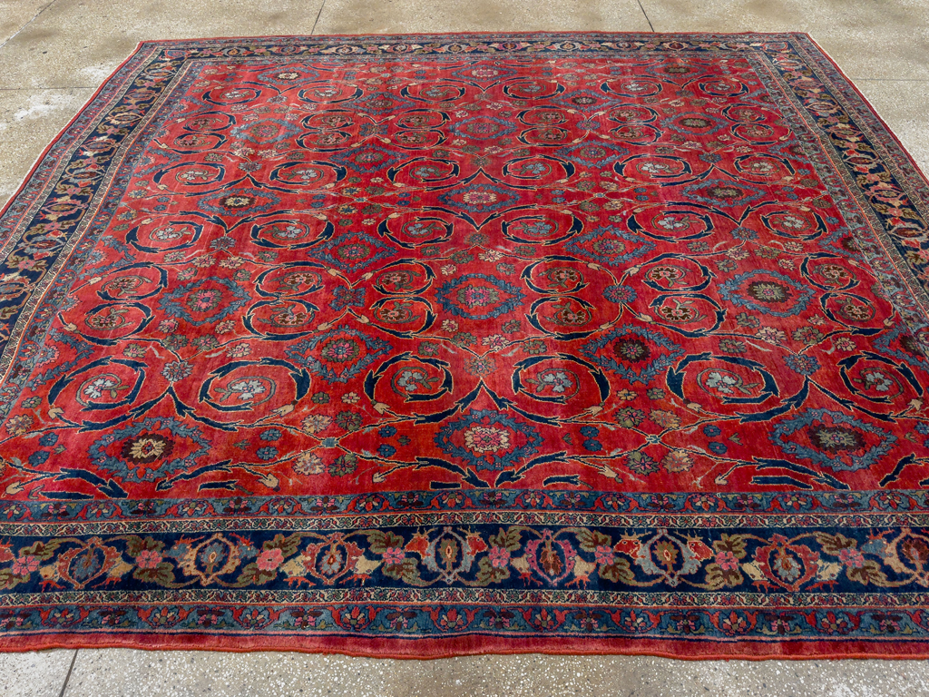 Antique Persian Bidjar Room Size Carpet, No.33716 - Galerie Shabab