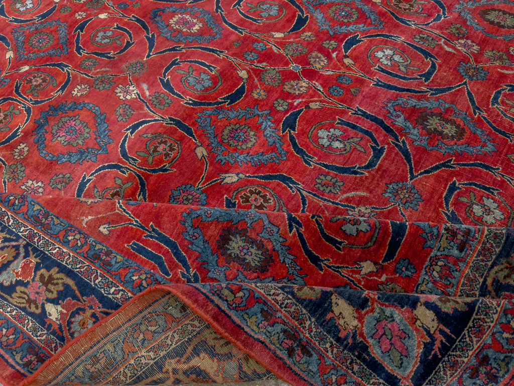 Antique Persian Bidjar Room Size Carpet, No.33716 - Galerie Shabab