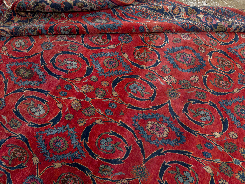 Antique Persian Bidjar Room Size Carpet, No.33716 - Galerie Shabab