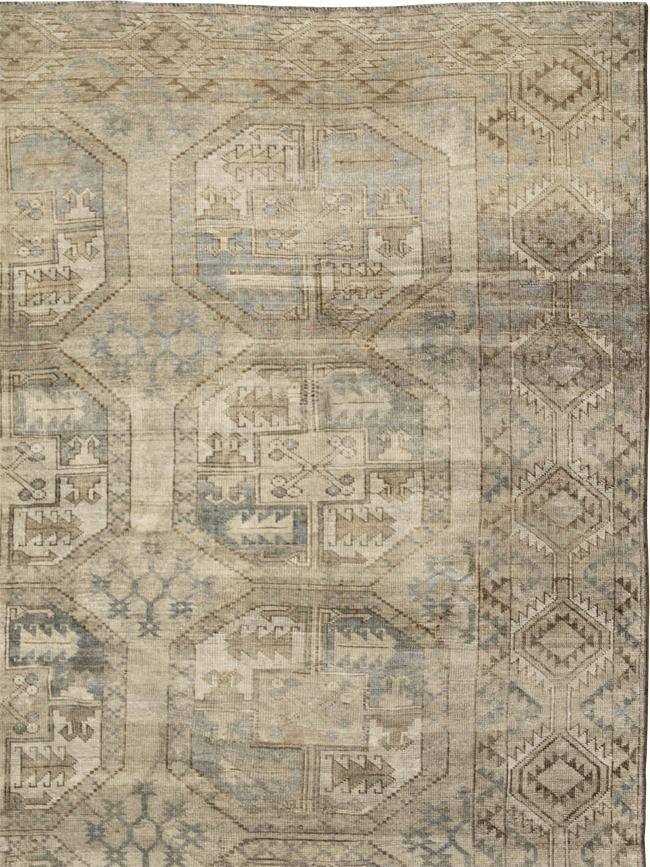 Vintage Central Asian Turkoman Room Size Carpet, No.33724 - Galerie Shabab