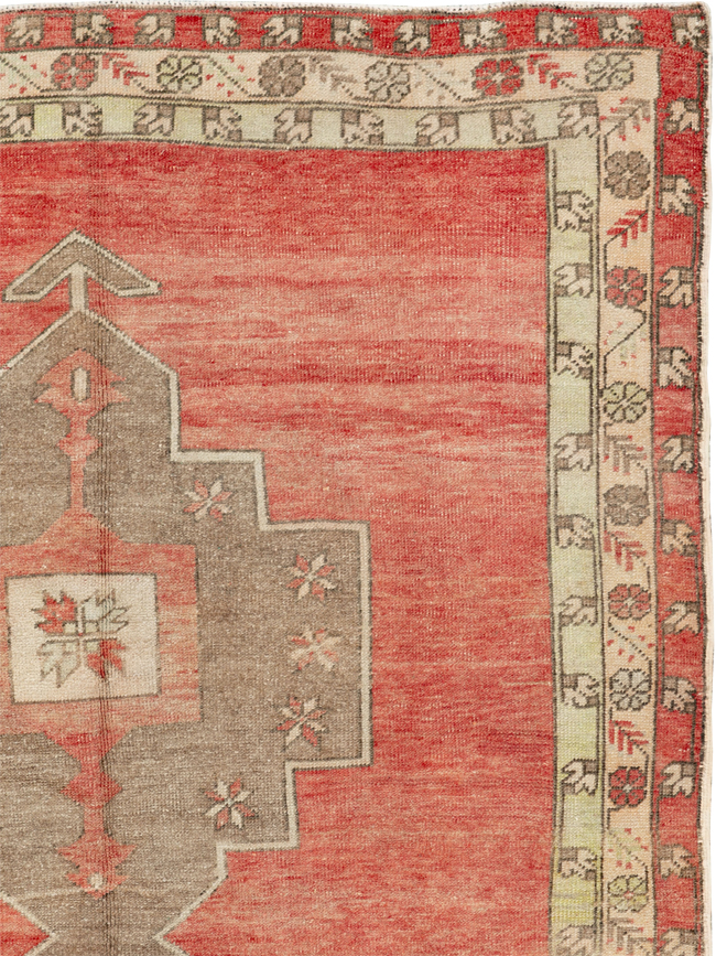 Vintage Turkish Anatolian Wide Gallery Runner, No.33730 - Galerie Shabab