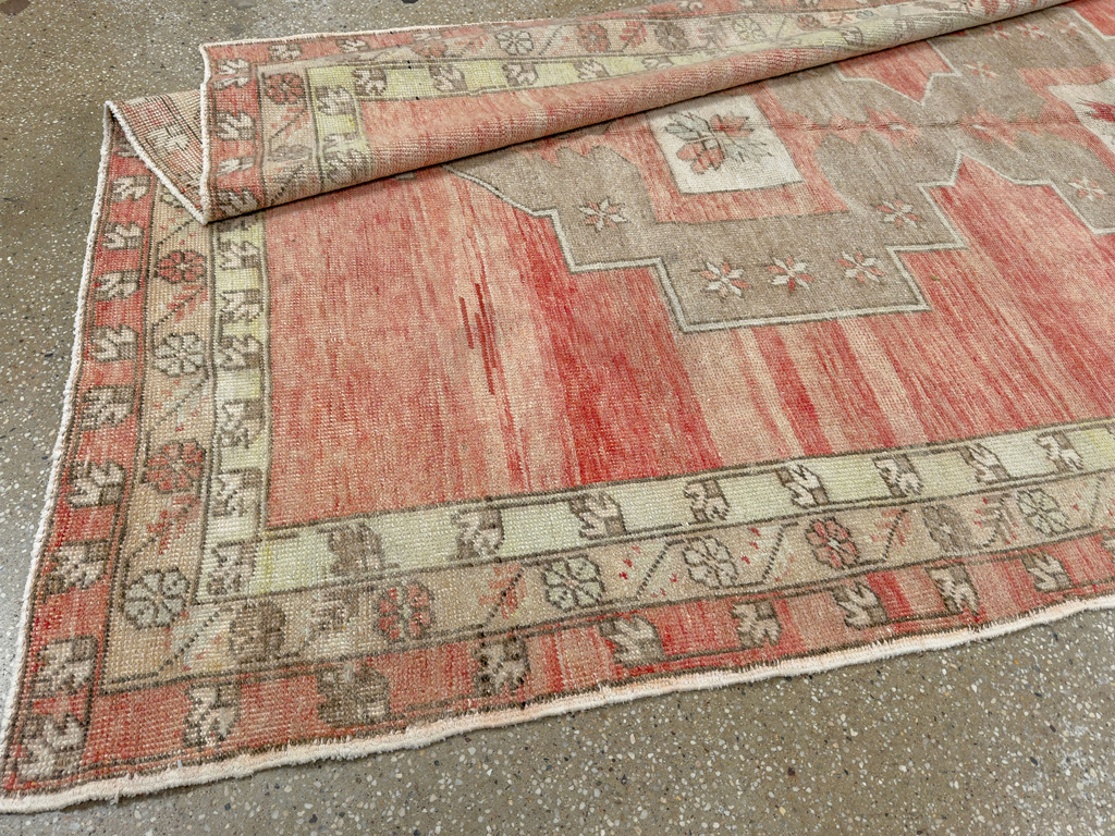 Vintage Turkish Anatolian Wide Gallery Runner, No.33730 - Galerie Shabab