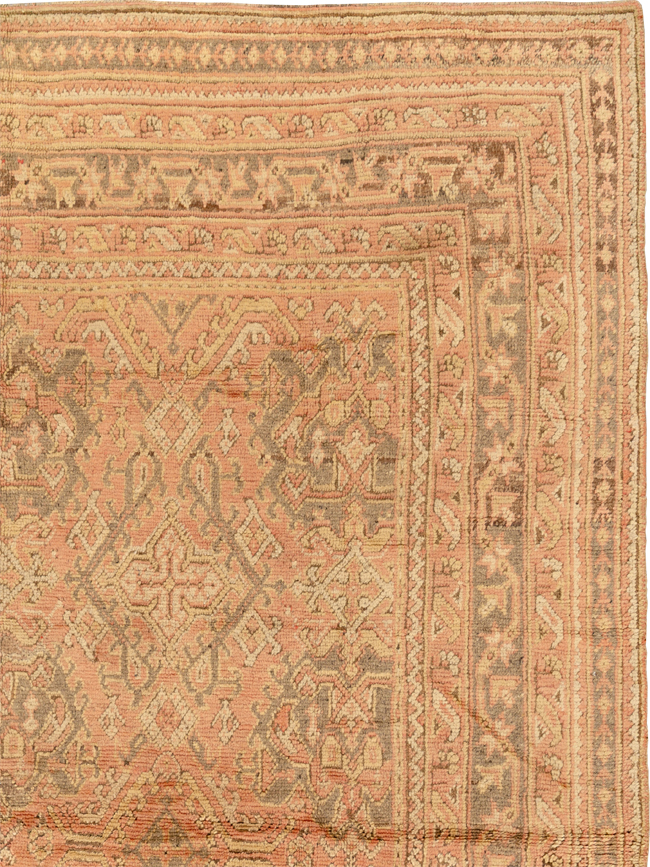 Antique Turkish Oushak Room Size Carpet, No.33736 - Galerie Shabab