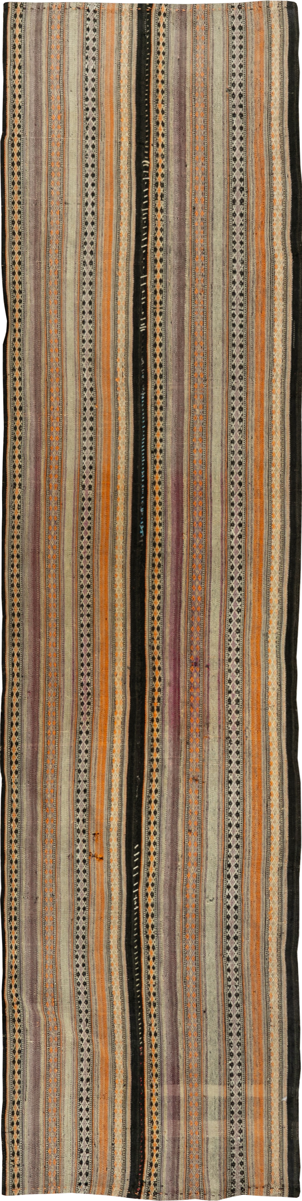 Vintage Persian Textile Small Runner, No.33741 - Galerie Shabab