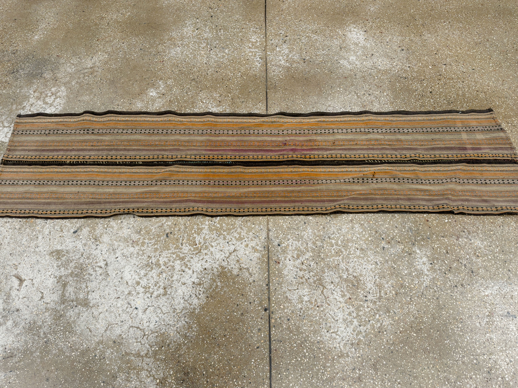 Vintage Persian Textile Small Runner, No.33741 - Galerie Shabab