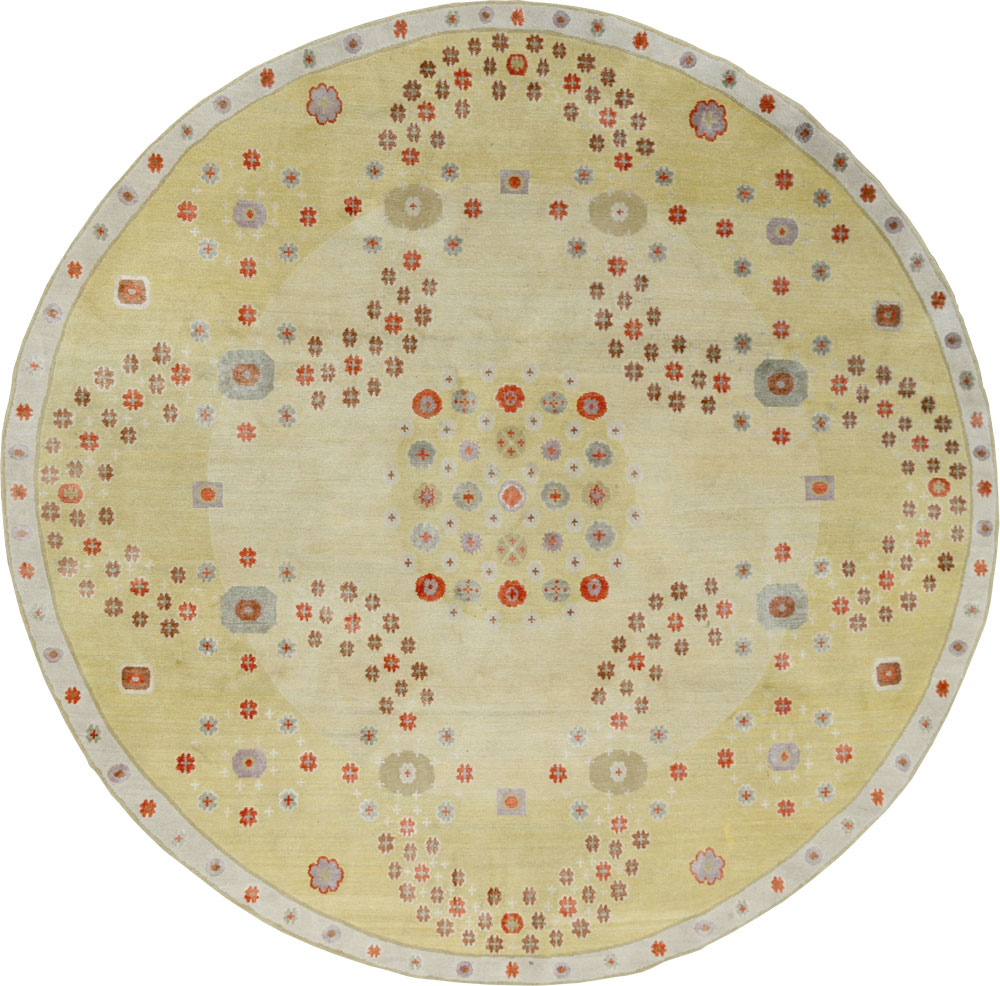 Modern Tibetan Round Rug, No.33743 - Galerie Shabab