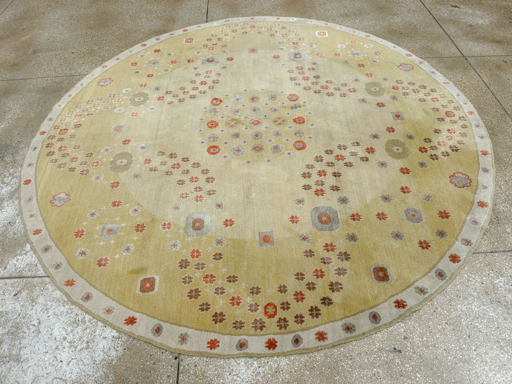 Modern Tibetan Round Rug, No.33743 - Galerie Shabab