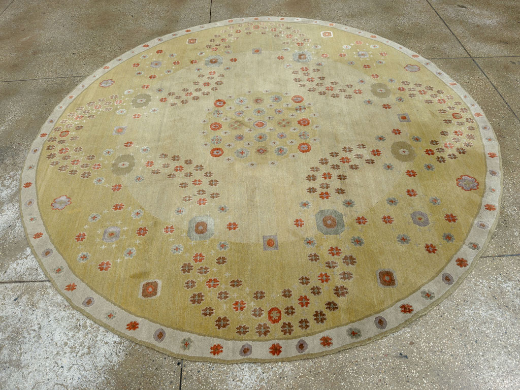 Modern Tibetan Round Rug, No.33743 - Galerie Shabab