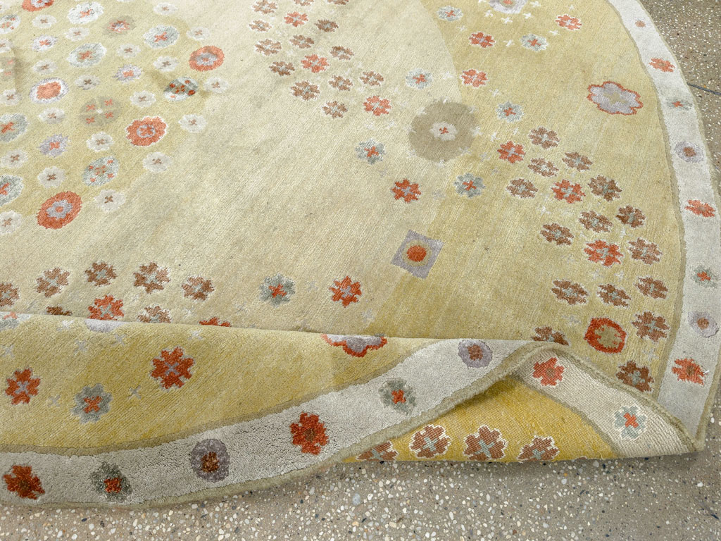 Modern Tibetan Round Rug, No.33743 - Galerie Shabab