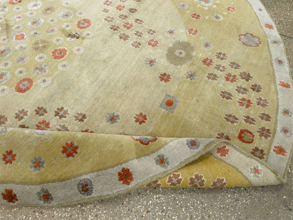 Modern Tibetan Round Rug, No.33743 - Galerie Shabab