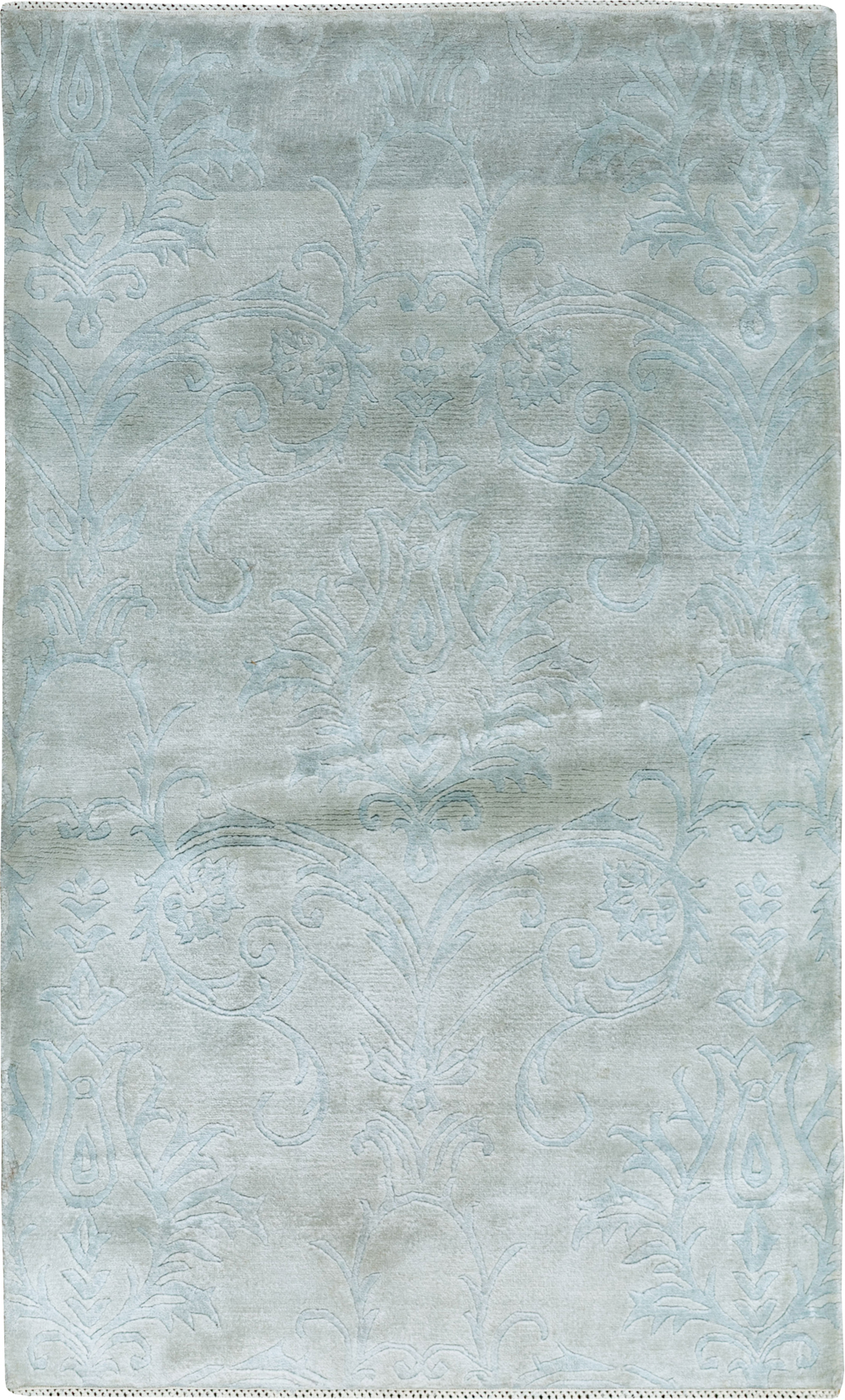 Modern Tibetan Silk Throw Rug, No.33782 - Galerie Shabab