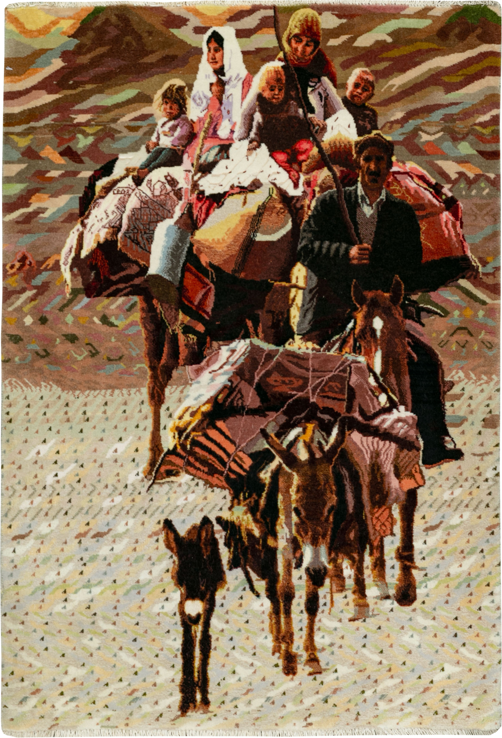 Modern Persian Tabriz Pictorial Rug, No.33783 - Galerie Shabab