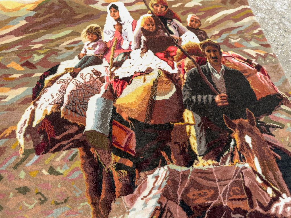 Modern Persian Tabriz Pictorial Rug, No.33783 - Galerie Shabab