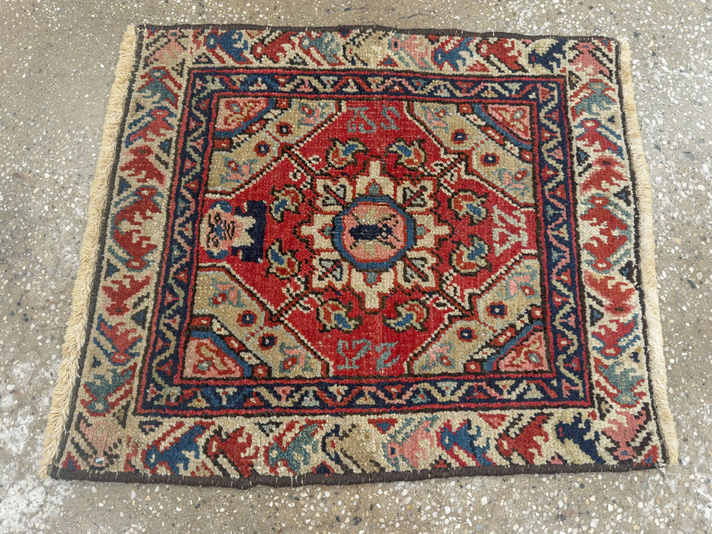 Antique Persian Pictorial Heriz Rug, No.33788 - Galerie Shabab