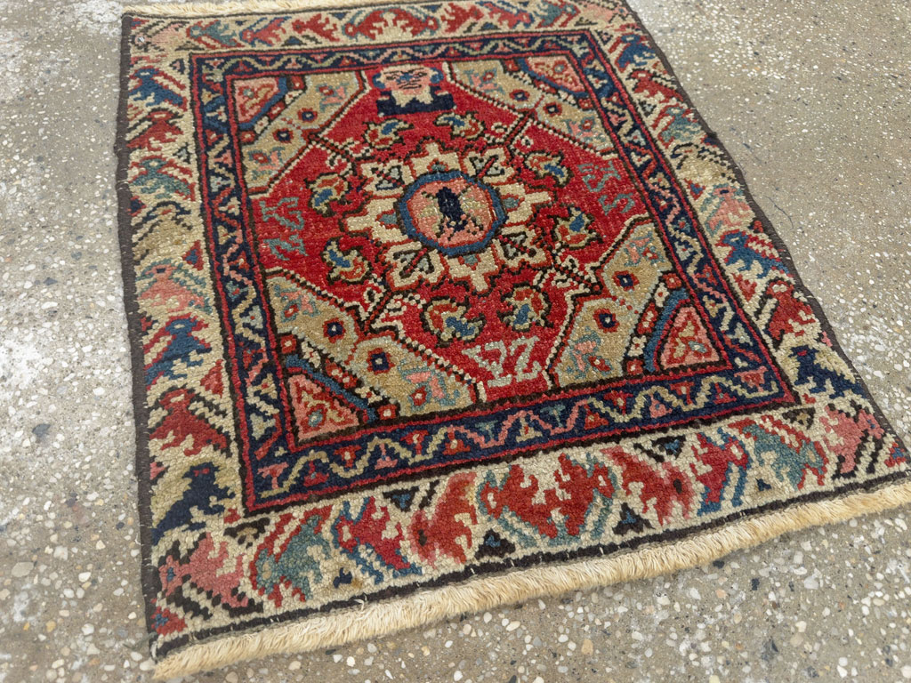 Antique Persian Pictorial Heriz Rug, No.33788 - Galerie Shabab