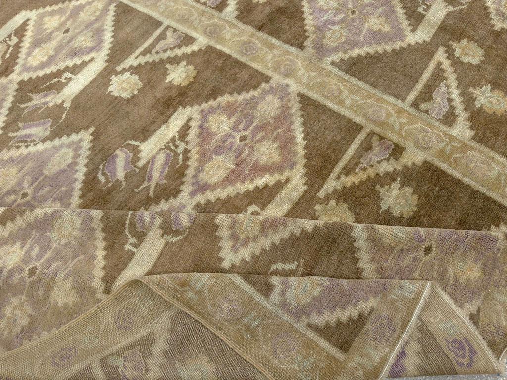 Vintage Turkish Anatolian Square Room Size Carpet, No.33796 - Galerie Shabab
